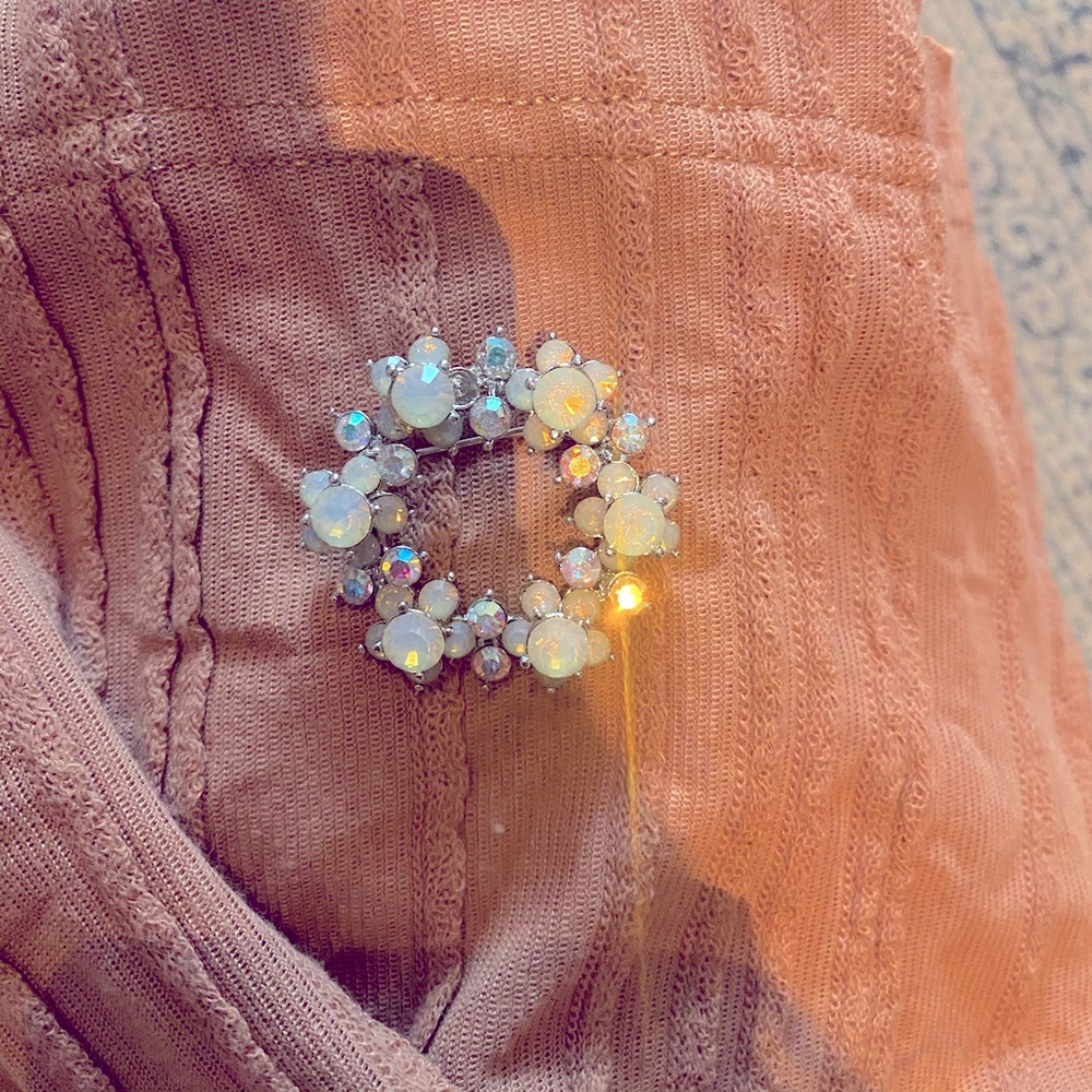 Opal brooch